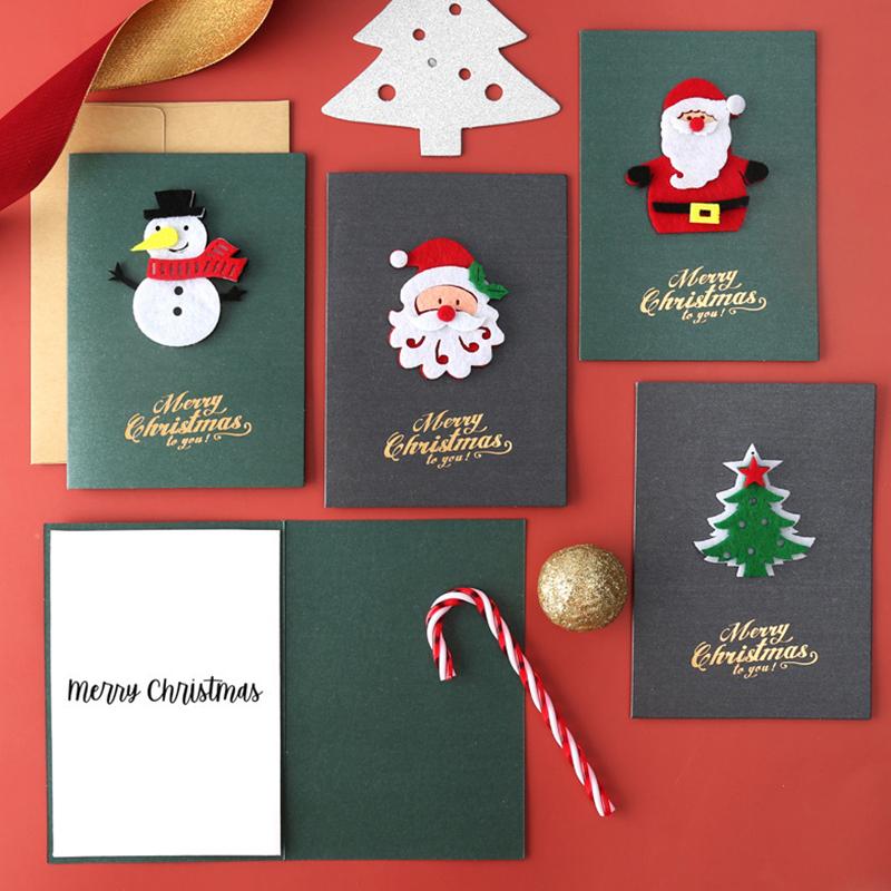 Christmas Cards Festival Holiday Greeting Cards Retro Illustrations Postcard DIY Christmas Scene Background Wall Decorations ZYF
