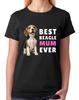 Best Beagle Mum Ever Cute Dog Lover Gift Ladies T-Shirt Proud Tee