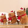 Dress Up Capybara Plush Toy Simulation Capibara Fluffty Doll  Birthday Gift