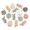 KC Gold Christmas Festival Lollipop Pendant Charms: 3 Styles Colorful DIY Jewelry Accessories