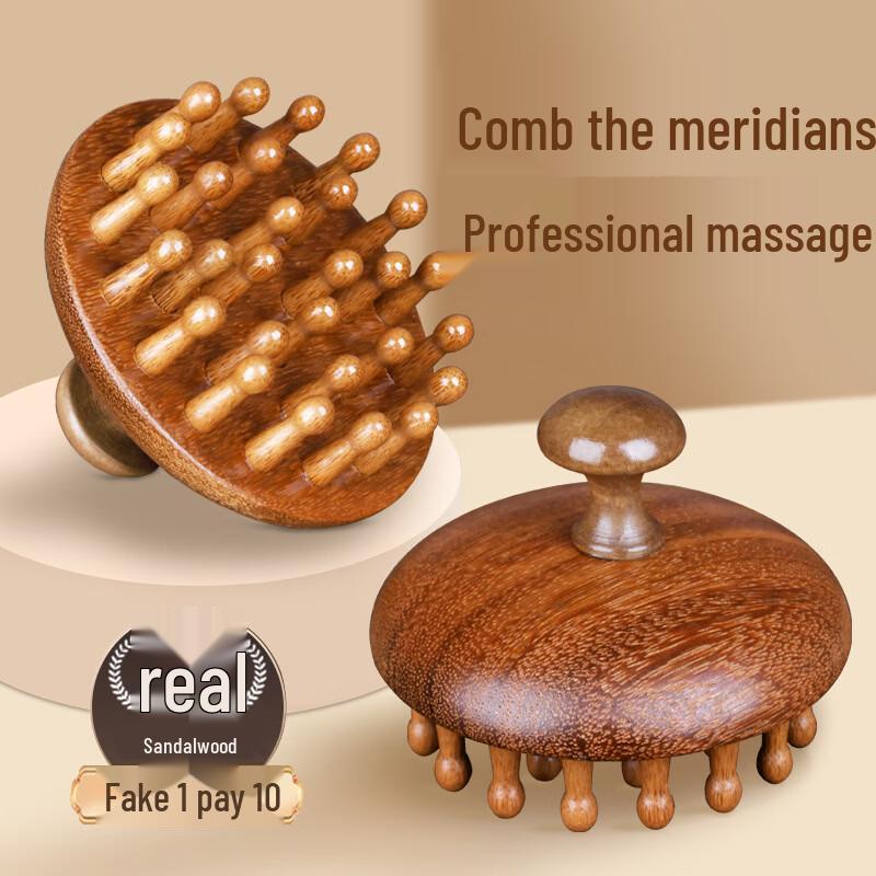 KAPABEAR Sandalwood Meridian Massage Comb