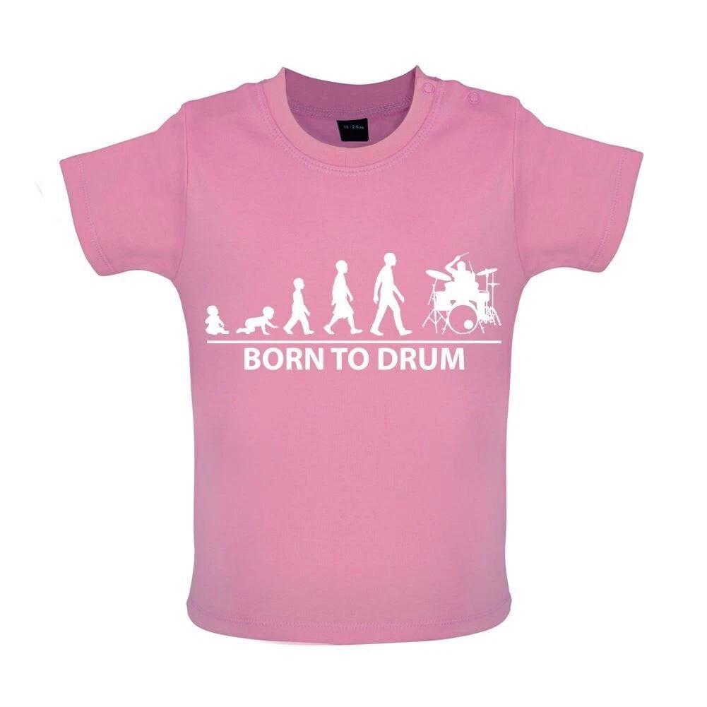 

Born To Drum - Kids Baby Kids Boys Girls Unisex T-Shirt / Bodysuit - Drumming Kit Drummer Stick 110