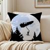 Classic SciFi Movie BBack To The FFuture Cushion Cover Linen Pillowcase Soft  for Sofa Bed Home Room Decor