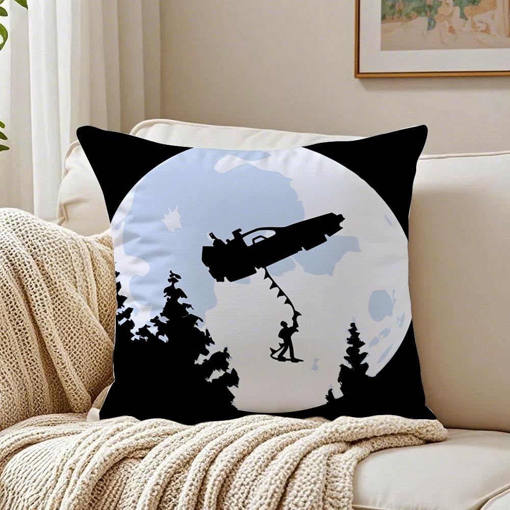 Classic SciFi Movie BBack To The FFuture Cushion Cover Linen Pillowcase Soft  for Sofa Bed Home Room Decor