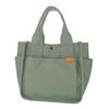 Dot and Stripe Monopia Canvas Tote Bag with Side Pockets, Women's, Green, DS-15592A