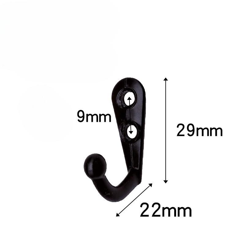 1/5/10PCS Retro Hooks Single Row Hooks Mini Wall Hooks for Home Kitchen Clothes Hanging, Modern Style, Utility Hooks