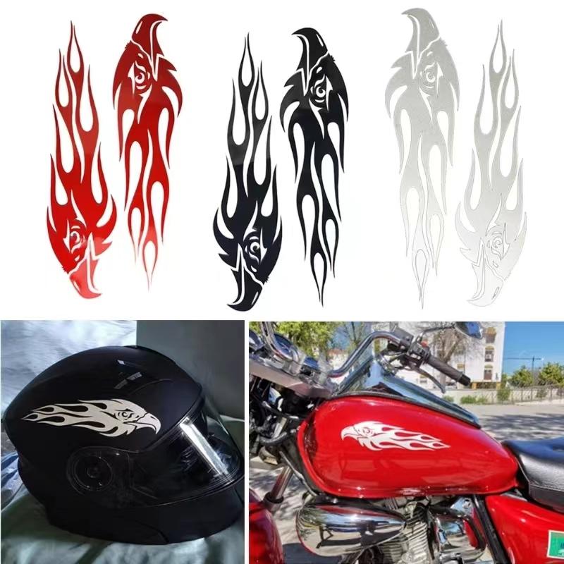Eagle Flame Stickers Motorcycle Gas Tank Helmet Side Body Cool Vinyl Decals for KTM Yamaha Suzuki Vespa Sprint Honda Sticker