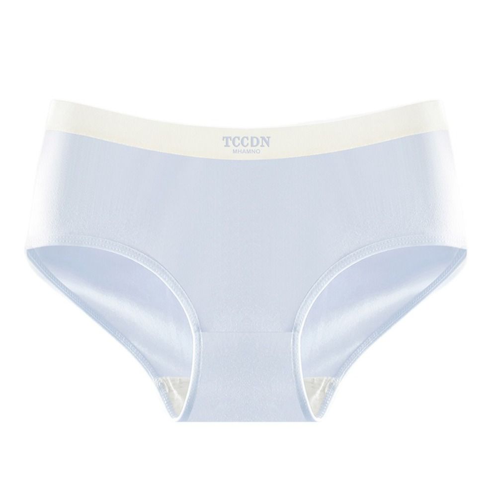 5PCS Cotton Crotch Simple Solid Briefs Thin Women's Underpants Fashion Mid Waist Panties  Girl