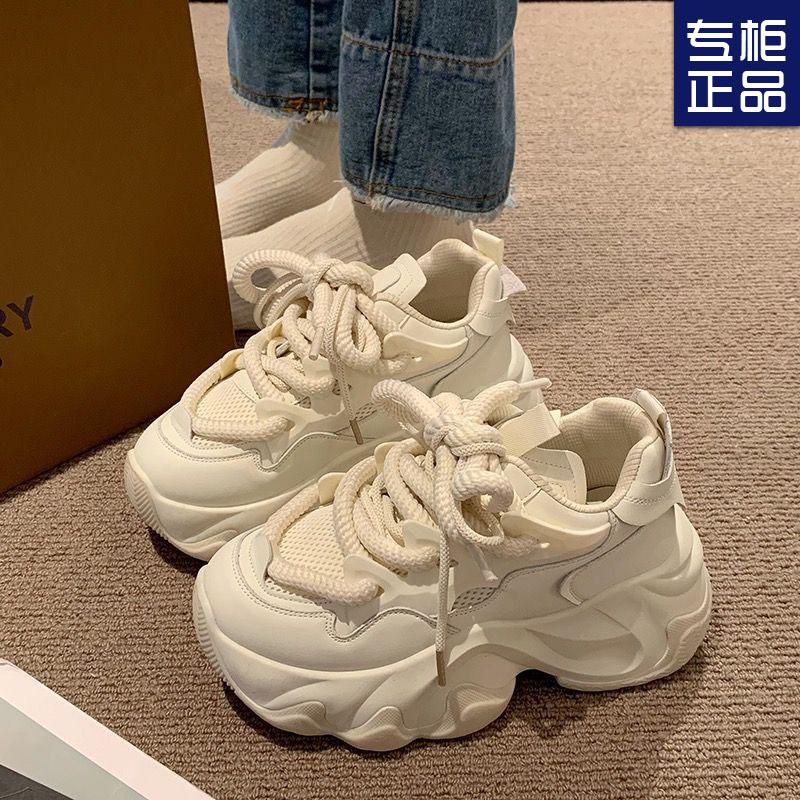 New Spring Sports and Leisure Women's Shoes Ins Autumn New Height Increase Fashion Color Matching Casual