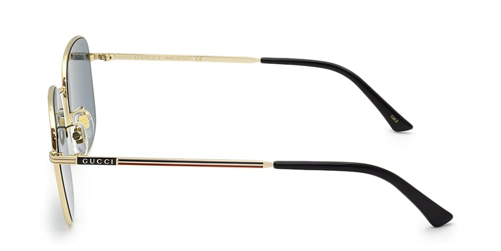 Sunglasses Unisex GG0837SK 003 Gold Blue [Gucci]