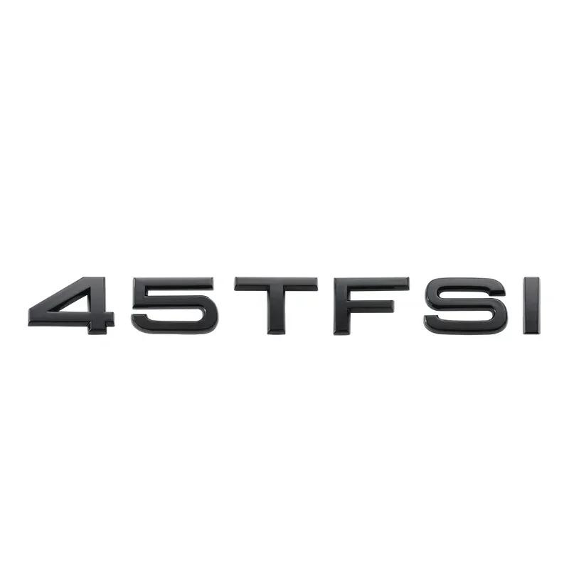 Silver Black Letters 30TFSI 35TFSI 40TFSI 45TFSI 50TFSI 55TFSI 60TFSI Numbers Emblem For new A1 A3 A4 A5 A6 A7 A8 Q2 Q3 Q5 Q7
