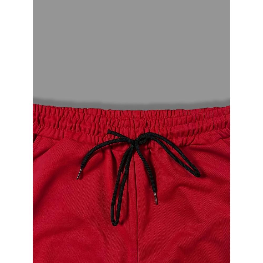 Men 2‑Piece Hoodie & Sweatpants Set Printed Casual Tracksuit