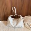 2026 Women's Retro Leather Tote: Large Capacity, Solid Color, Commuting Shoulder & Crossbody Bag