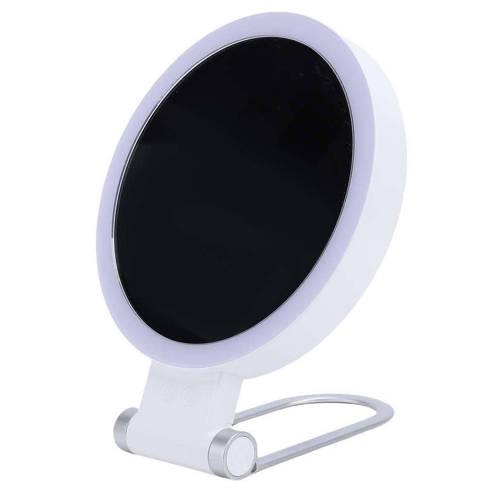LED Magnifying Travel Mirror Double Side Handheld Mirror with 1X 10X Magnification with 3 Color Lights Modes