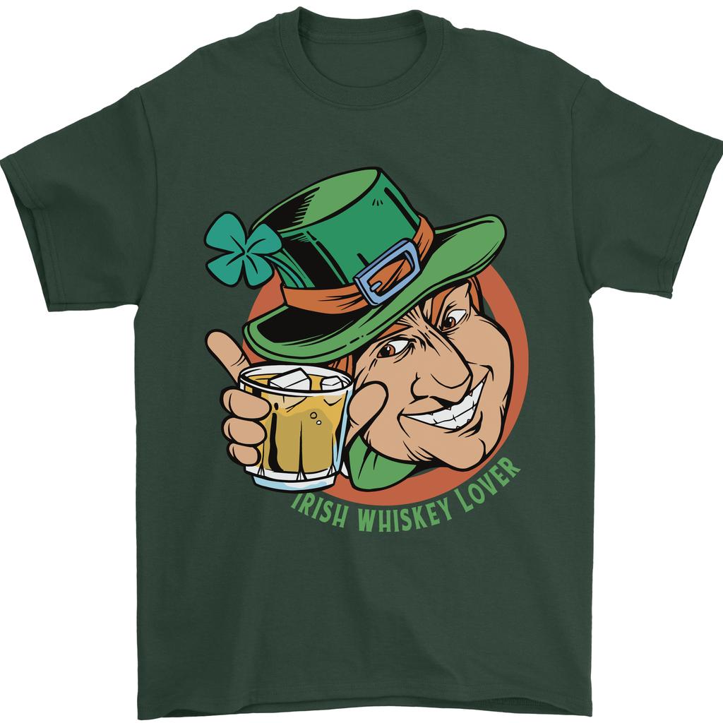 Irish Whiskey Lover Funny St Patricks Day Alcohol Unisexs TShirt 100 Cotton