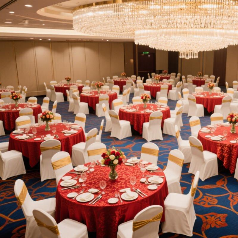 Thickened Circular Tablecloth for Hotel Restaurants Suitable for Parties European Jacquard Solid Color Durable Tablecloth Pad
