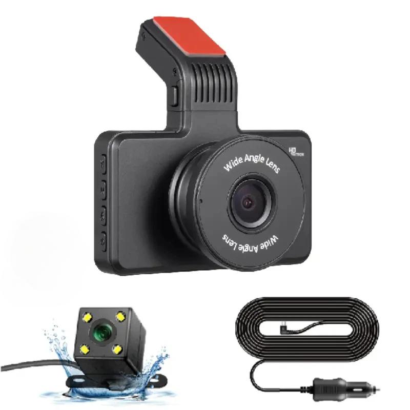 Hd Dashcam Wireless WiFi Connects Front and Rear Dual Lens with Reverse Video Car Black Box, Car DVR, Car Surveillance Camera