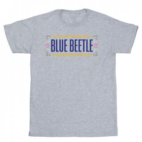 Blue Beetle Mens Patterned Logo T-Shirt