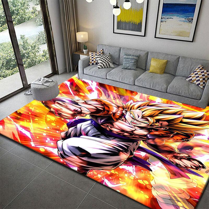 Dragon Ball Dark Style Cool Character Ruganime soft washable cartoon floor carpet
