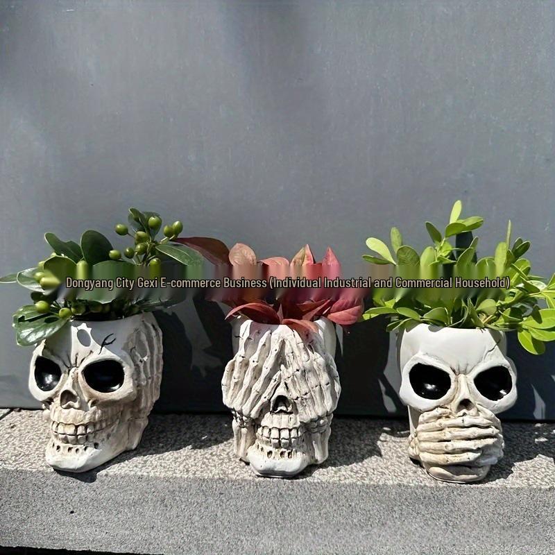 Bedårande sittande stor mage blomkruka skulptur för trädgård eller gräsmatta