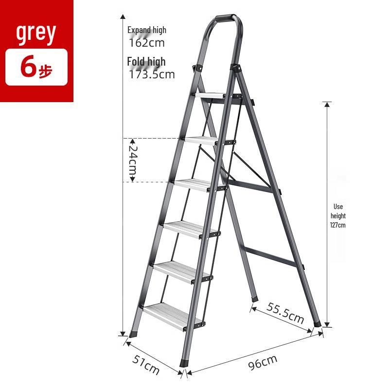 Compact Multi-Functional 4-Step Folding A-Frame Household Ladder