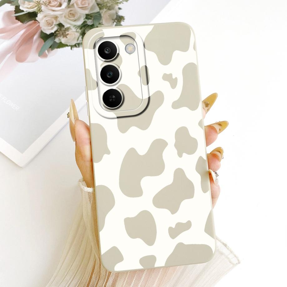 Per Realme C83 C100 Custodia per Telefono Floreale Margherita Estetica Luna Notte Modello Fiocco Funda Copertura Posteriore in Silicone Morbido Opaco Realme P4 Lite