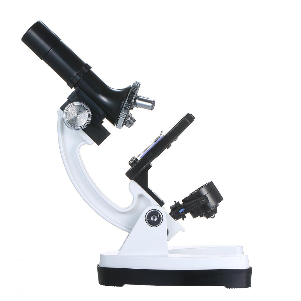 Children" S Microscope Kit Large Eyepiece 100X-1200X  High Power Metal Microscope