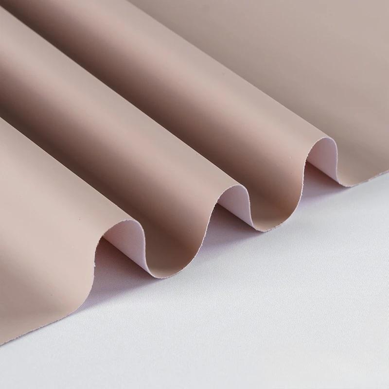 50x145cm Matte Leather Fabric Four Sided Elastic Lambskin Tight Fitting Leather Pants Baby Clothes Clothing Design Fabric