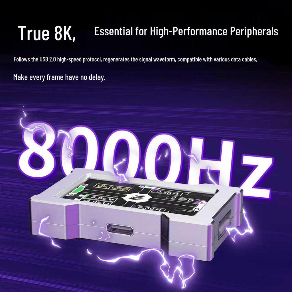 HMHUB 8K Aviation Plug Desktop Accessory - Trendy Pro Version for WootingV2 Compatibility