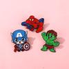 Avengers Series Brooch Superhero Hulk Captain America Badge Marvel Spider Badge