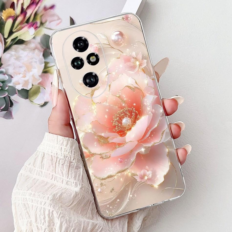For Honor 200 Pro Honor200 Elegant Floral Butterfly Phone Case For Honor 200 200Pro Soft Silicone TPU Cases