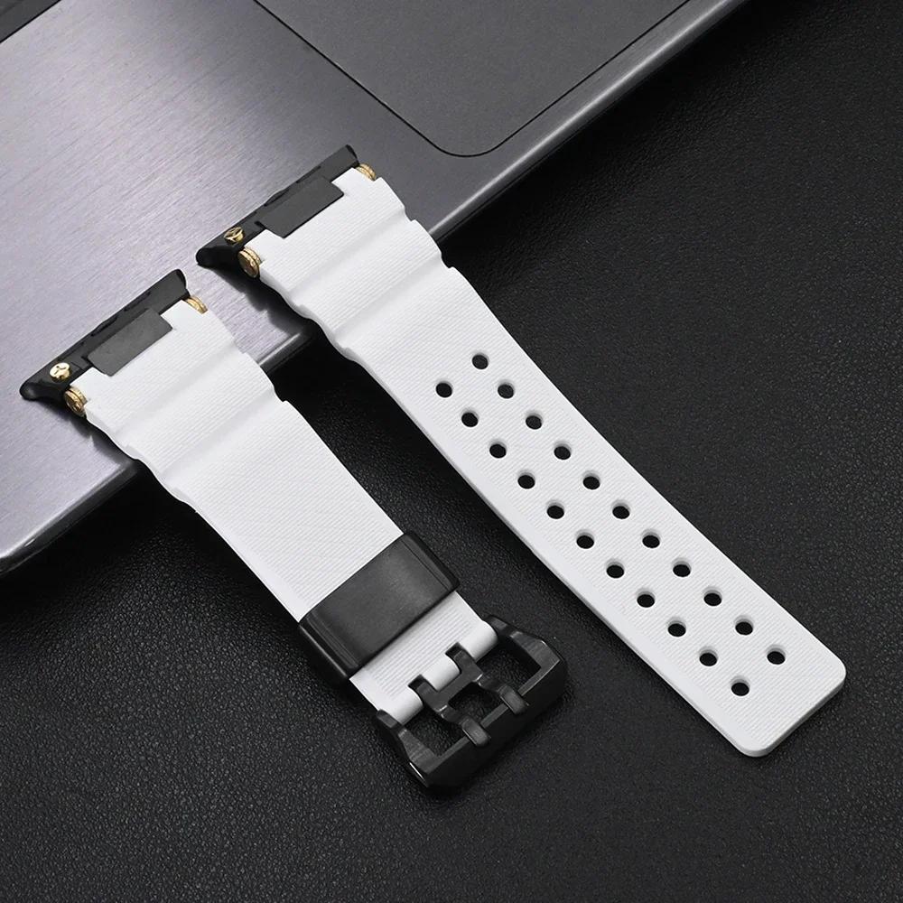 Silicone Watch Strap for Apple Watch Ultra 2 Band 49mm Sport Bracelet for Iwatch 10 46mm 9 8 7 6 Se 5 44mm 45mm Correa Wristband