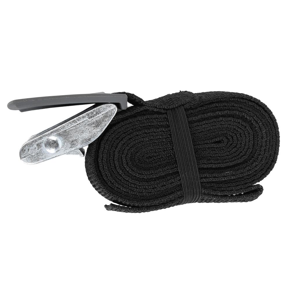 3 Meters Polyester Outdoor Lashing Tie Surfboard Kayak Rack Buckle Lock Tie Down Strap(Black)