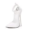 Elegant Plus-Size Stiletto Heels: Nightclub Sensual Pointed Toe One-Strap Design