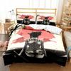 Japanese Samurai Bedding Set Soft Duvet Cover Set Men Teen Bedroom Single Double King Size Duvet Cover Pillowcase Boy Gift