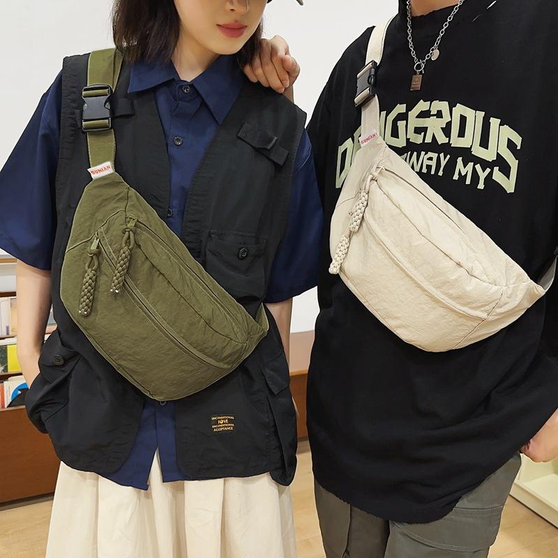 Breast Bag Women'S Small Satchel Shoulder Bag Small Backpack Men'S And Women'S Messenger Bags Sports Trendy Fanny Pack Women'S