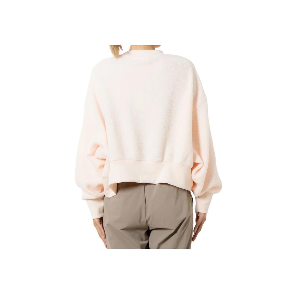 Nike Solid Color Pullover Round Neck Long Sleeve Sweatshirt Women Sweatshirt Beige DQ6845-838