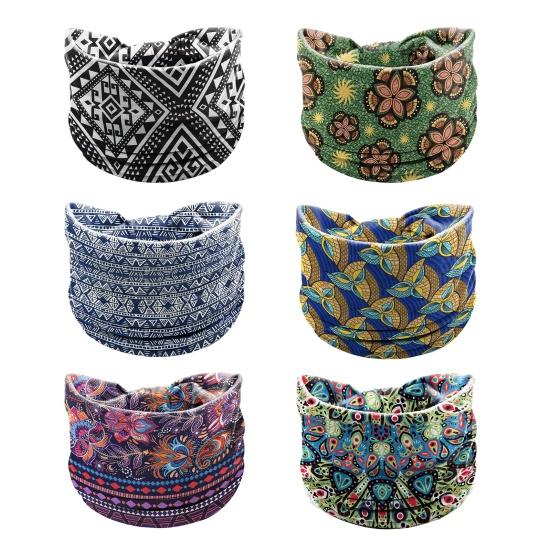 Wide Sweat Turban Absorbing Terry Ring Headband Knotted Headwrap Fashion Accessory