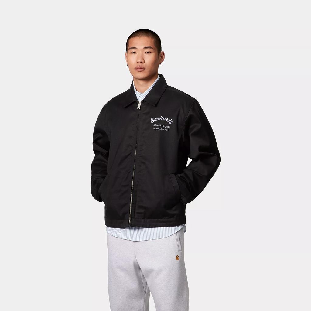 Carhartt WIP Bainha e Punho Ajustáveis Gola com Zíper Manga Longa Jaqueta Jaquetas Masculinas I034517-2WL-01