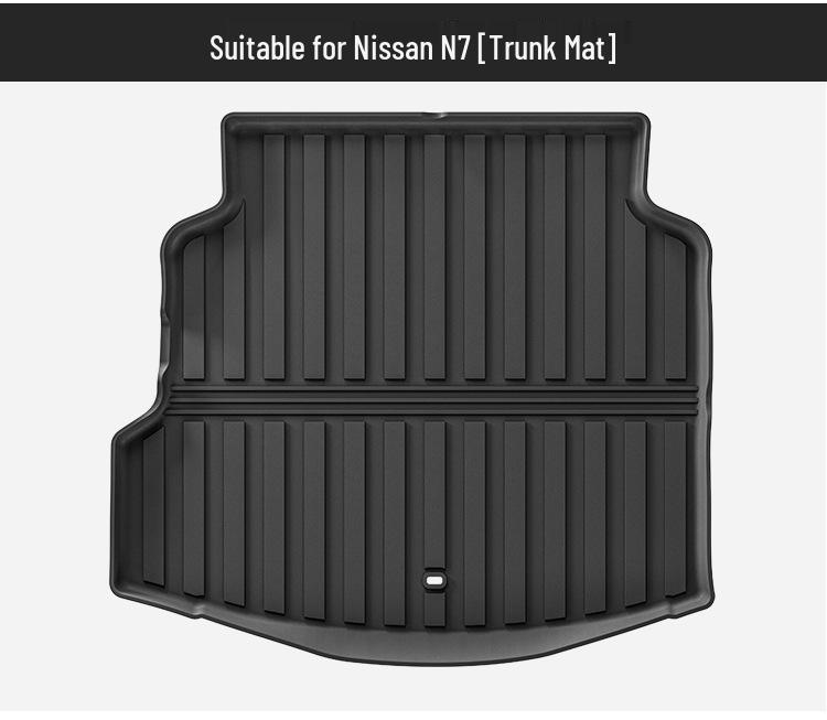 Nissan N7 Floor Mats: Wear-Resistant, Eco-Friendly TPE for 25 Models, Includes Trunk Mat