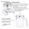 Stainless Steel Coffee Mixing Cup Automatic Stirring Cup Magnetic Mug Blender Milkshake Cup Portable Mixing Mug Drinkwares