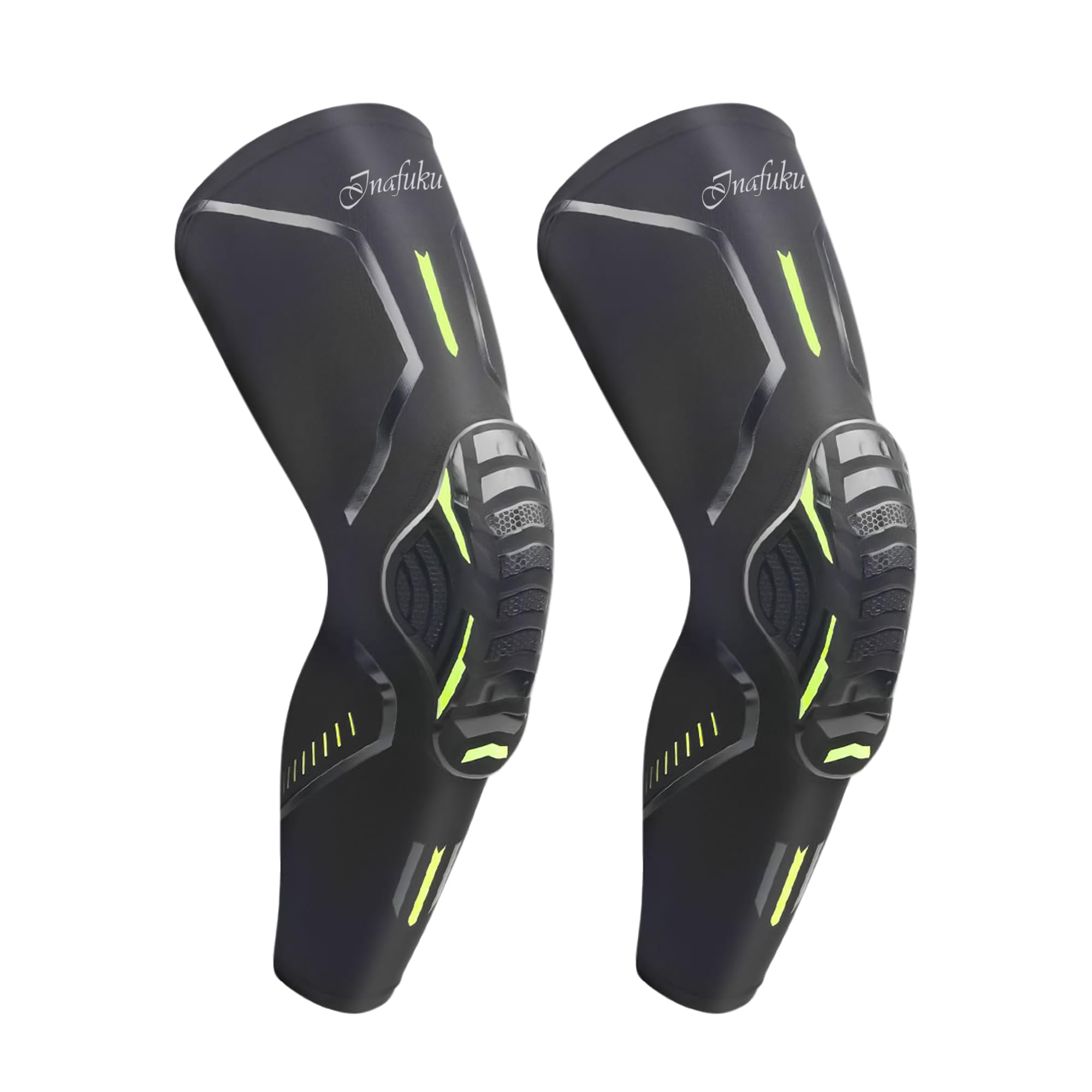 

inafuku Наколенники Компрессия для ног Шестигранные наколенники Сотовые наколенники для женщин мужчин Колено Коленный протектор для волейбола футбола баскетбола танцев