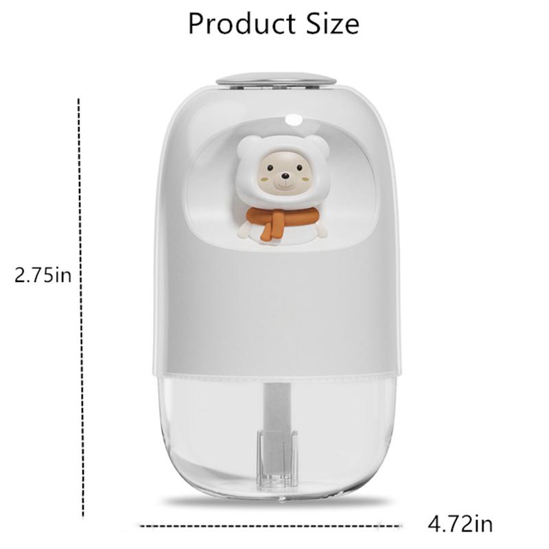 Umidificatore d'aria elettrico mini portatile da 150 ml USB ad ultrasuoni a nebbia fredda diffusore d'olio per aria lampada LED a colori romantici umidificatore d'aria