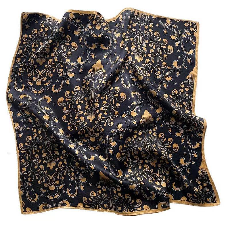 100% Echte Seide Schal Damen Design Quadratisch Kleines Taschentuch Haarband Stirnband Halstuch Damen Bandana