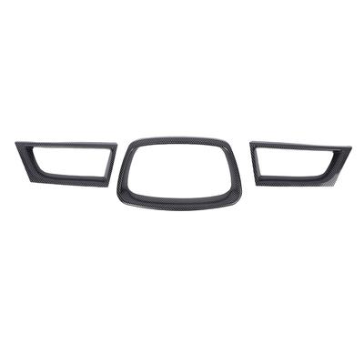 3 Stück Frontgrill-Überzug Abdeckung Dekorative Frontgrill-Umrandung Zierleiste Ersatz für Impreza WRX