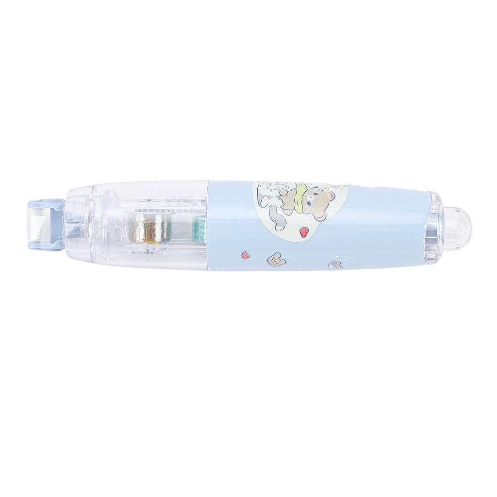 Glue Tape Roller Interchangeable Large Capacity Retractable Double Sided Tape Roller for Handcraft CR 545 Blue