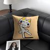 I-Inoue Toroo Cartoon Cushion Cover Natural Linen Organic Fabric Double-Sided Printing Sofa Home Decor Gift Pillow Case