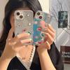 Xiaoqing New Wind Laser Glitter Mobile Phone Case Is Suitable For Iphone17Promax Rhinestone Apple 16 Gemstone 13.