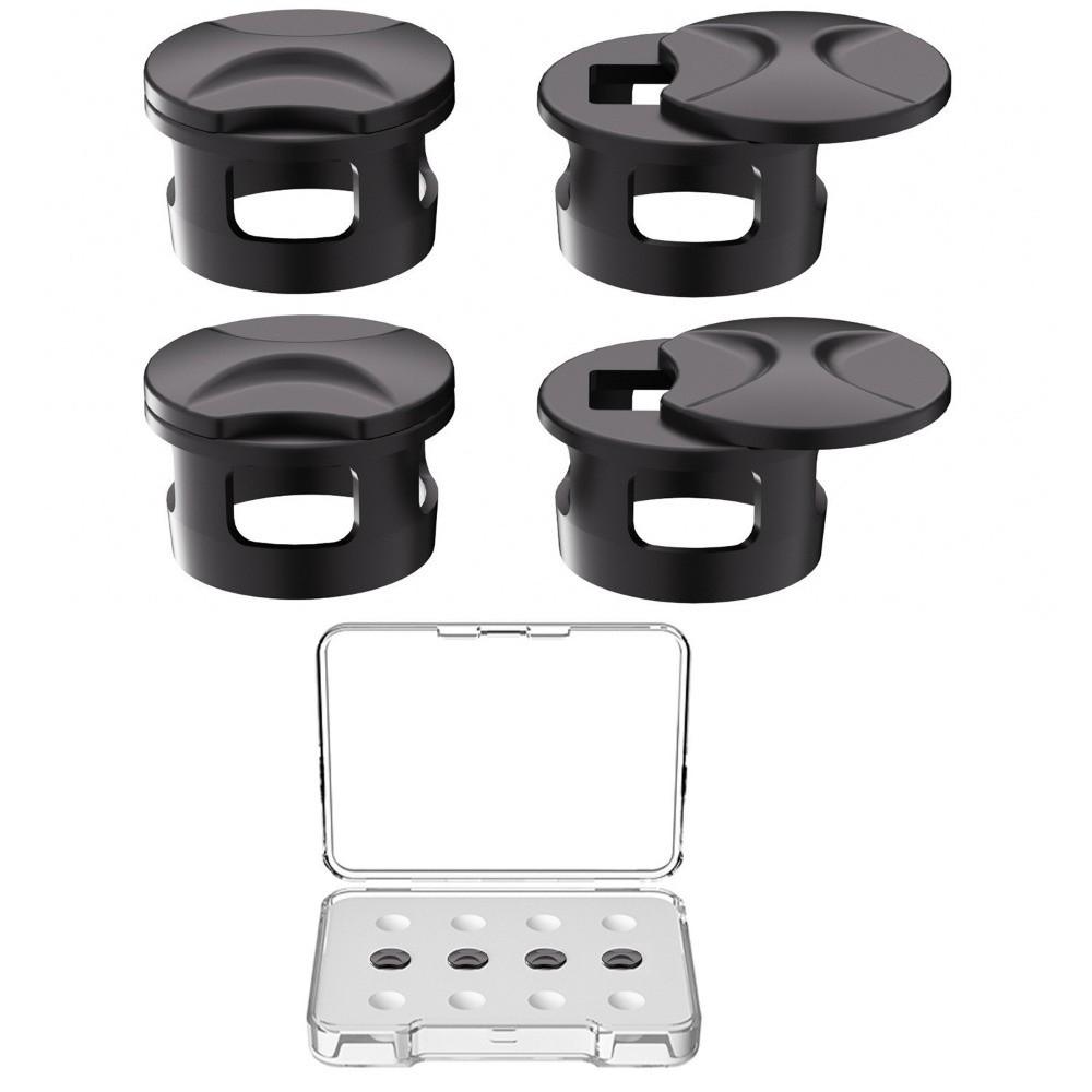 2/4Pcs Dust-proof Camera Lens Protect Cover Adjustable Light Shielding Sticker  Bright Environment
