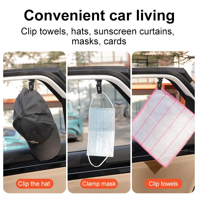 Storage Clips Car Interior Window Clip Removeable Bill Card Clamp Holder Ticket Fastener Sunshade Clips Car Interior Accessories